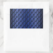Blue Dragon Scales Rechteckiger Aufkleber (Tasche)
