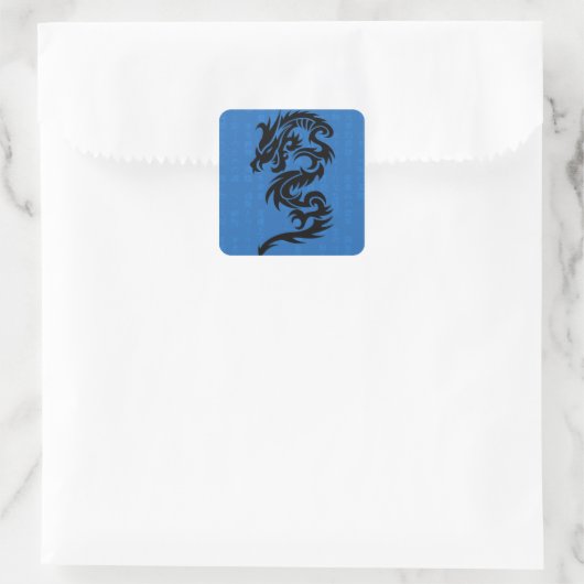 Blue Dragon Sticker (Tasche)