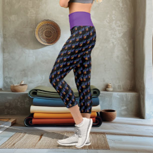 Blue Dragon Sunburst Gitarre Capri Leggings
