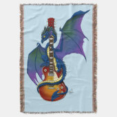 Blue Dragon Sunburst Gitarre Decke (Vorderseite Vertikal)