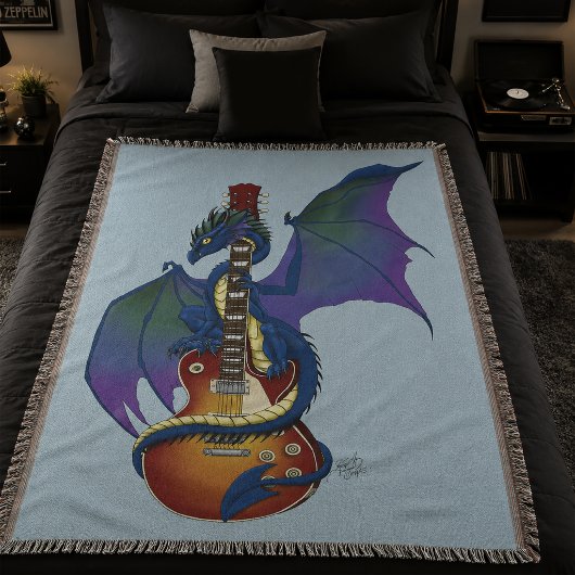 Blue Dragon Sunburst Gitarre Decke