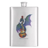 Blue Dragon Sunburst Gitarre Flachmann (Vorderseite)