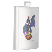 Blue Dragon Sunburst Gitarre Flachmann (Rechts)