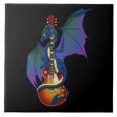 Blue Dragon Sunburst Gitarre Fliese (Vorderseite)