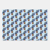 Blue Dragon Sunburst Gitarre Geschenkpapier Set (Vorderseite 3)