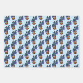 Blue Dragon Sunburst Gitarre Geschenkpapier Set (Vorderseite 2)