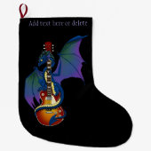 Blue Dragon Sunburst Gitarre Großer Weihnachtsstrumpf (Vorderseite)