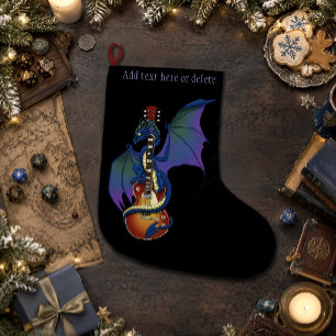 Blue Dragon Sunburst Gitarre Großer Weihnachtsstrumpf