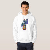Blue Dragon Sunburst Gitarre Hoodie (Vorne ganz)