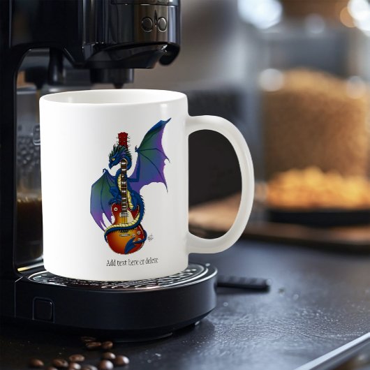 Blue Dragon Sunburst Gitarre Kaffeetasse