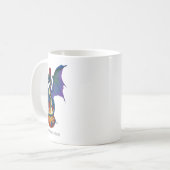 Blue Dragon Sunburst Gitarre Kaffeetasse (Vorderseite Links)