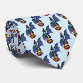 Blue Dragon Sunburst Gitarre Krawatte (Gerollt)