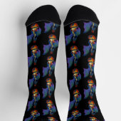 Blue Dragon Sunburst Gitarre Socken (Oben)