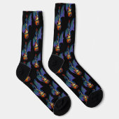 Blue Dragon Sunburst Gitarre Socken (Rechts)