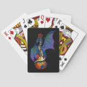 Blue Dragon Sunburst Gitarre Spielkarten (Rückseite)