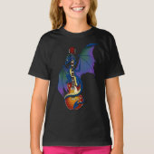 Blue Dragon Sunburst Gitarre T-Shirt (Vorderseite)