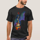 Blue Dragon Sunburst Gitarre T-Shirt (Vorderseite)