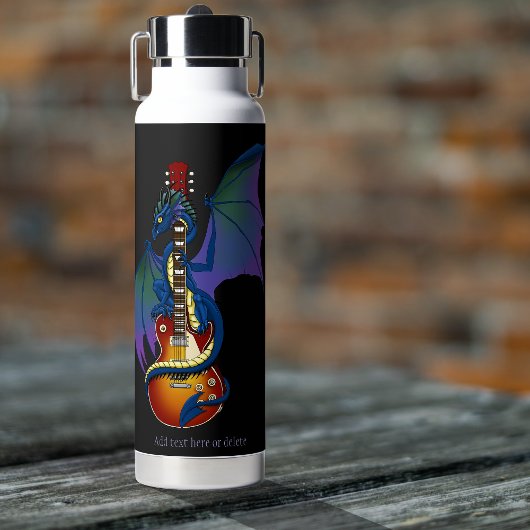 Blue Dragon Sunburst Gitarre Trinkflasche