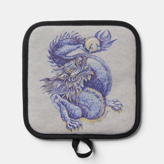 Blue Dragon Topflappen (Vorderseite)