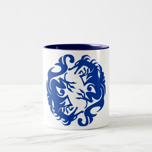 Blue Dragon Two-Tone-Tasse Zweifarbige Tasse (Mittel)