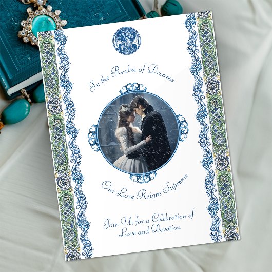Blue Dragon UAWG Celtic Wedding Einladung Postkarte