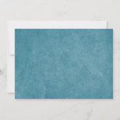 Blue Dragon VS T-Rex Silhouette Einladungen (Rückseite)