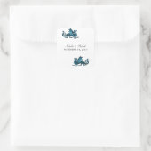 Blue Dragon Wedding Stickers (Tasche)