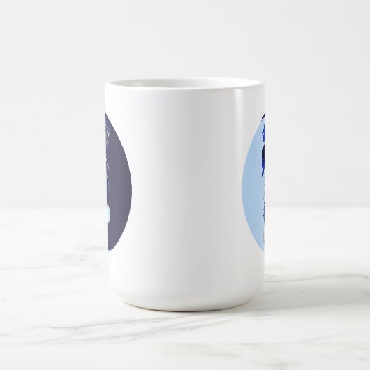 Blue Dragon YinYang Kaffee Tasse (Mittel)