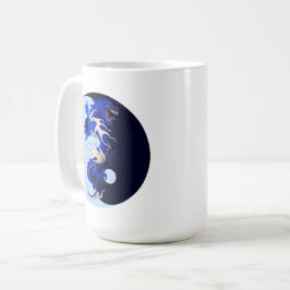 Blue Dragon YinYang Kaffee Tasse