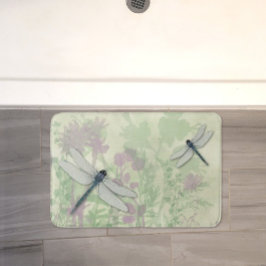 Blue Dragonflies Bath Mat Badematte