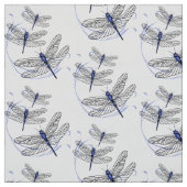 Blue Dragonflies Fabric Stoff (Muster)