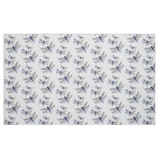 Blue Dragonflies Fabric Stoff (Fat Quarter (45,7 x 55,9 cm))