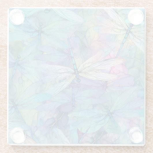 Blue Dragonflies Glasuntersetzer (Rückseite)