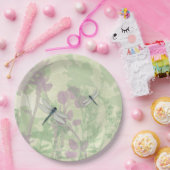 Blue Dragonflies Paper Plate Pappteller (Party)