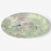 Blue Dragonflies Paper Plate Pappteller (Schrägansicht)