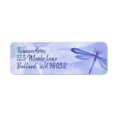 Blue Dragonfly Address Mailing Label (Vorne)