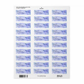 Blue Dragonfly Address Mailing Label (Vorne)