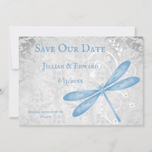 Blue Dragonfly Ankündigung Datum freihalten (Vorderseite)