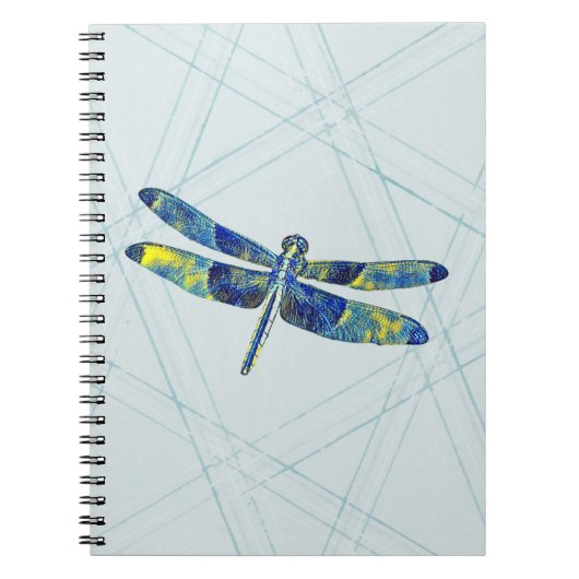 Blue Dragonfly Art Journal Notizblock (Vorderseite)
