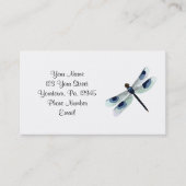 Blue Dragonfly Business Card Visitenkarte (Vorderseite)