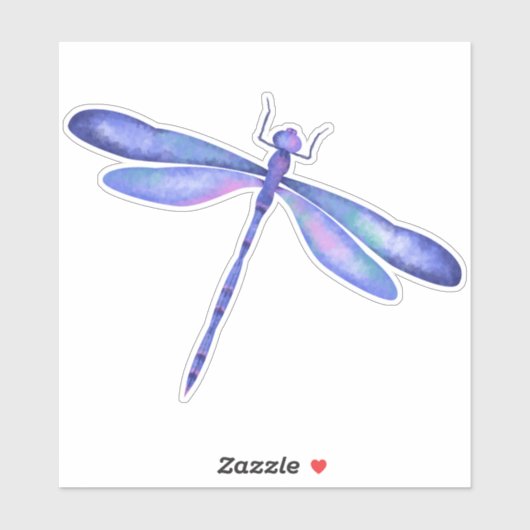 Blue Dragonfly Custom - Vinyl Sticker ausschneiden (Blatt)