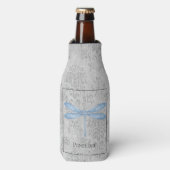 Blue Dragonfly Damask Flaschenkühler (Flaschenvorderseite)