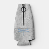 Blue Dragonfly Damask Flaschenkühler (Rückseite)