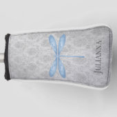Blue Dragonfly Damask Golf Headcover (Vorderseite)