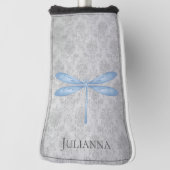 Blue Dragonfly Damask Golf Headcover (Rotieren 90)
