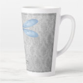 Blue Dragonfly Damask Milchtasse (Rechts)