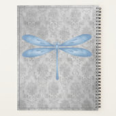 Blue Dragonfly Damask Planer (Rückseite)