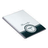 Blue Dragonfly-Emblem-Notebook Notizblock (Rechte Seite)