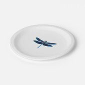 Blue Dragonfly - Insecco Wildlife Tierpark Califor Pappteller (Schrägansicht)