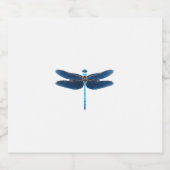 Blue Dragonfly - Insecco Wildlife Tierpark Califor Schaumweinetikett (Einzelnes Label)